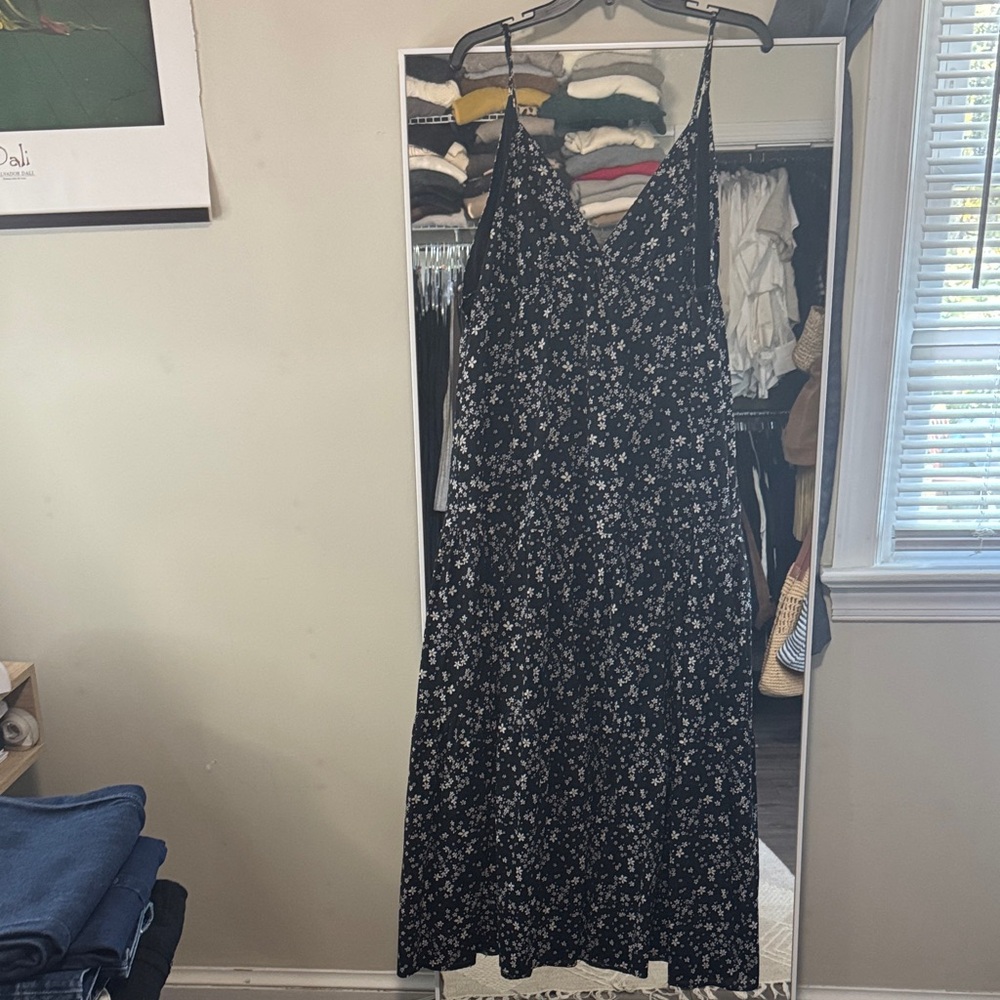 Floral Black Maxi Dress